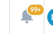 Option A badge showing 99 plus