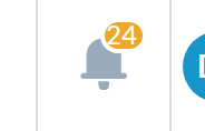 Today's badge showing 24, digits spill out of the circle